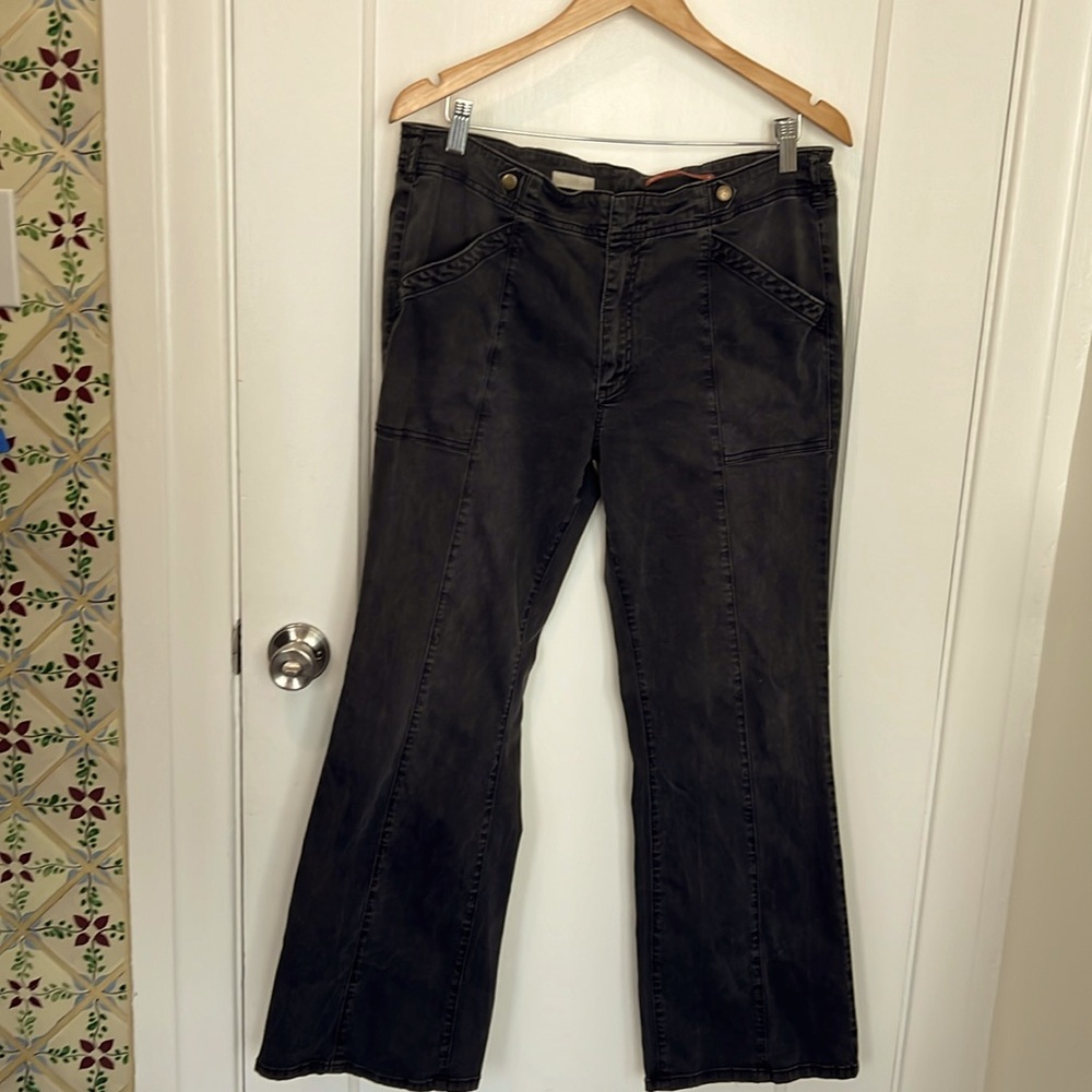 Anthropologie Pilcro Black Wide Leg Pants